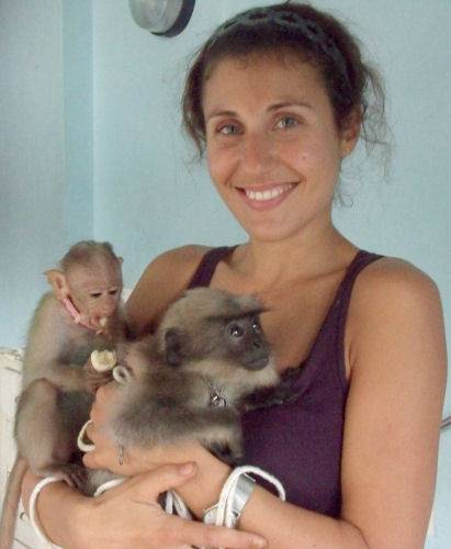 Celine with Dixie and Silva